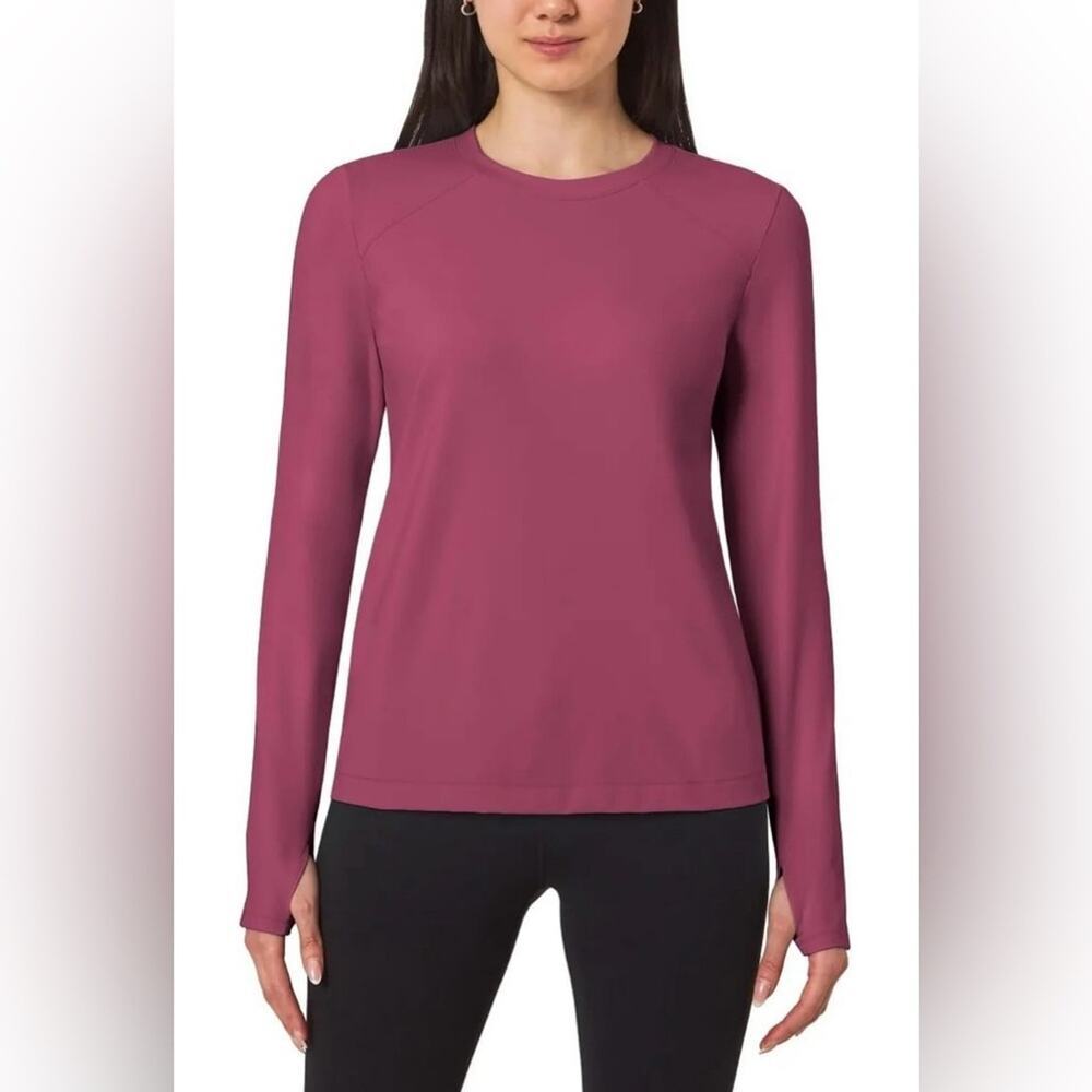 Mondetta Pink Fitted Long Sleeve Tee